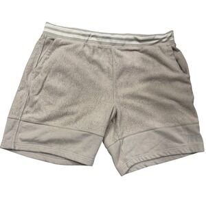 UGG Men's Blake Surf Knit Shorts XXL Beige Fleece Lounge Casual Athletic Comfort